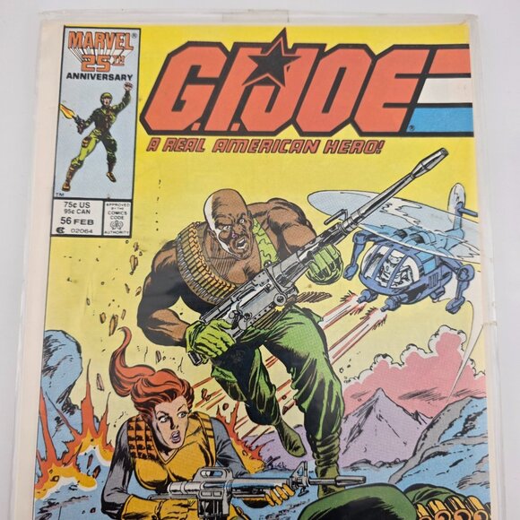 1987 Marvel Comics G.I Joe A Real American Hero! #56 25th Anniversary Comic Book - Picture 3 of 5